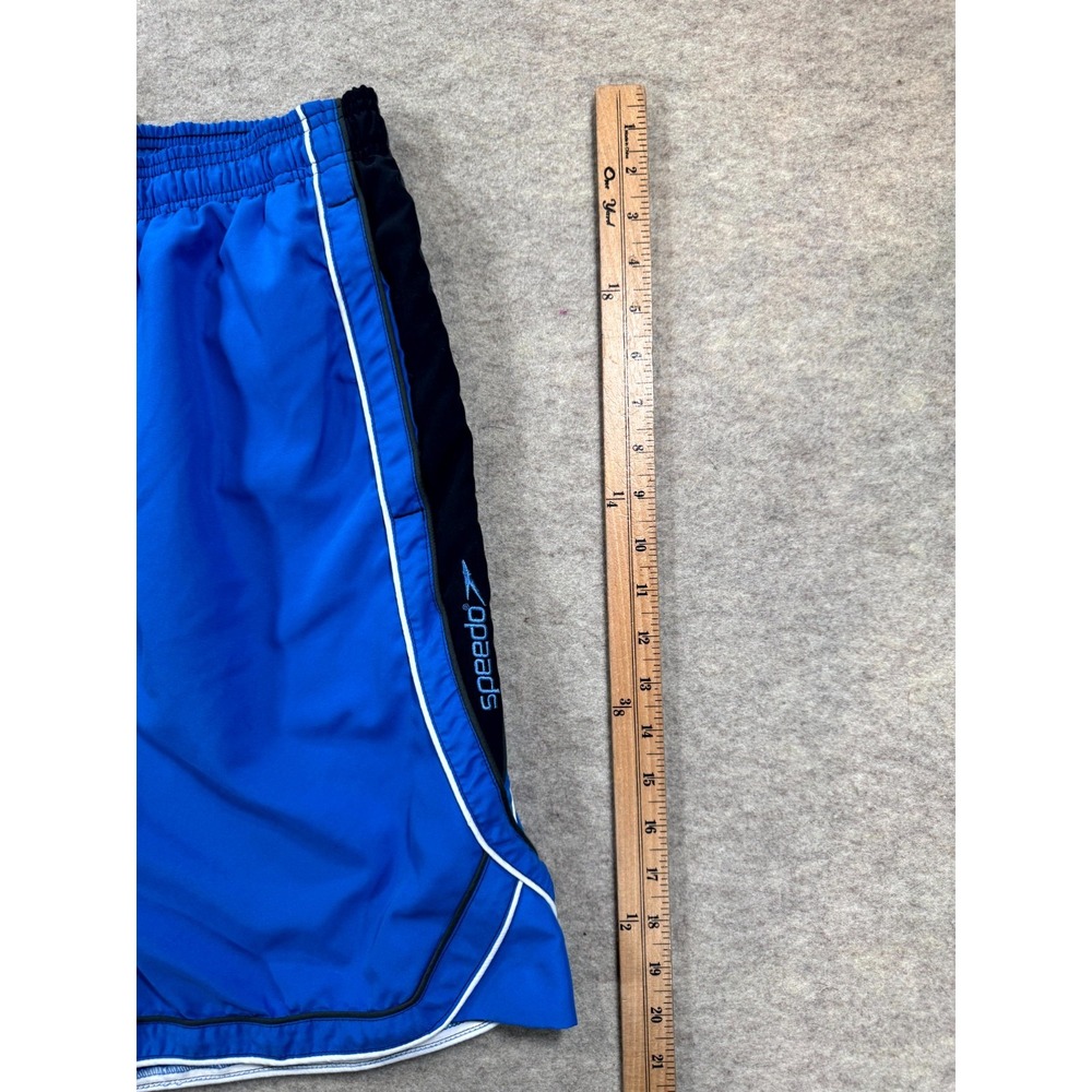 Speedo Swim Shorts Mens XL Blue Mesh Lined Relaxed Fit Training Trunks 7320182 - Picture 12 of 12